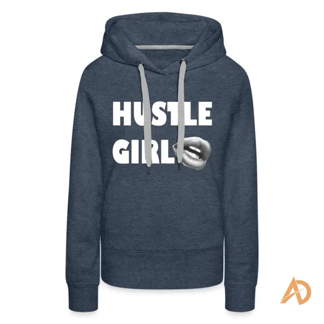 Empowering Girl Hustle Culture Hoodie with baseball glove, perfect for the modern woman