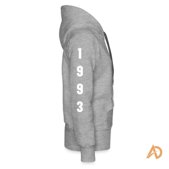 Empowering Girl Hustle Culture Hoodie featuring a grey design with the number 9