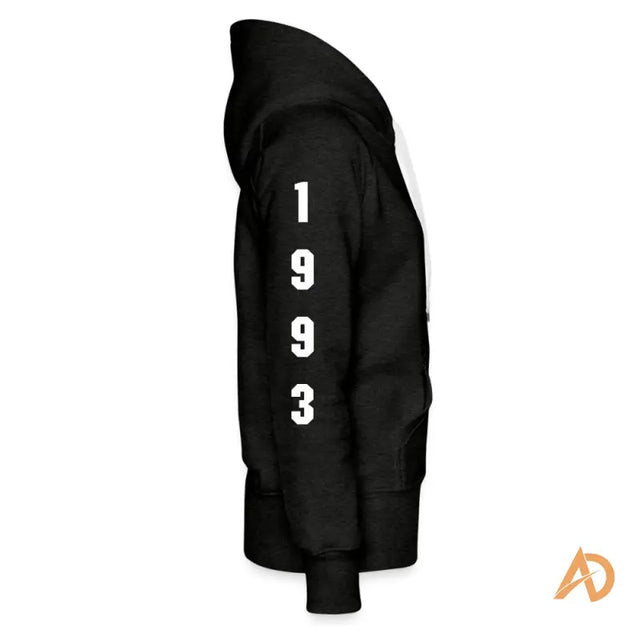 Black Empowering Girl Hustle Culture Hoodie featuring the number 9 for the modern woman