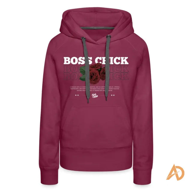 Women’s Empowerment Hoodie by Hustle Culture featuring bold Boss’s Tick design