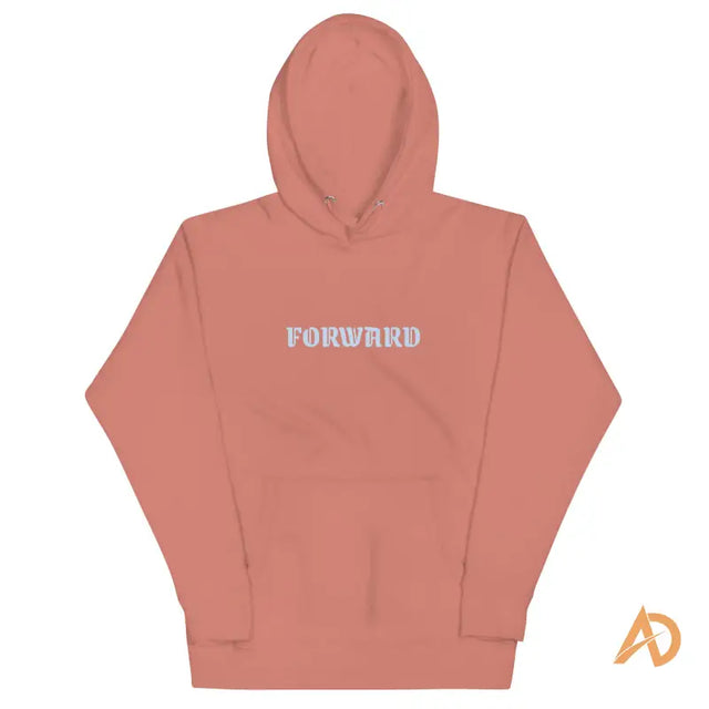 Galaxy Forward Hoodie in black cotton with forward text design