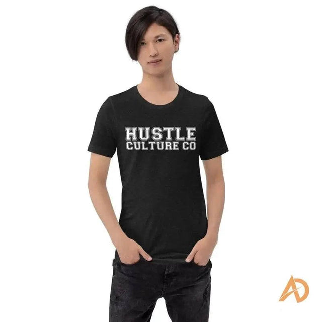 Young boy in black Hut Culture t-shirt from Hustle Culture Varsity collection