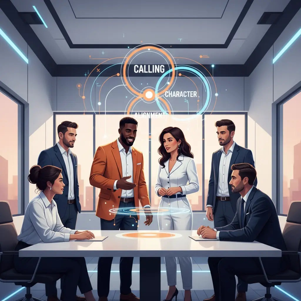 Holographic centerpiece in Christian coaching for purposeful leadership