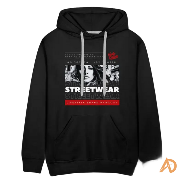 Black Hustle Culture Co. Mankind’s Greatest Fear Hoodie, a premium hoodie for fearless hustlers