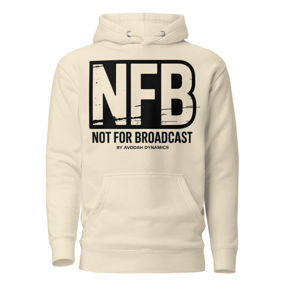 The NFB (Not For Broadcast) Minimalist Sweatshirt, a premium piece of Christian apparel designed for builders and leaders who move in silence.