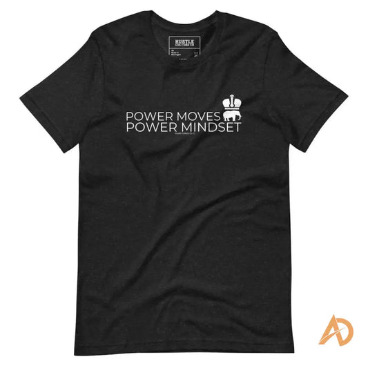 Black Power Mindset Tee by Hustle Culture featuring a white elephant on pre-shrunk fabric