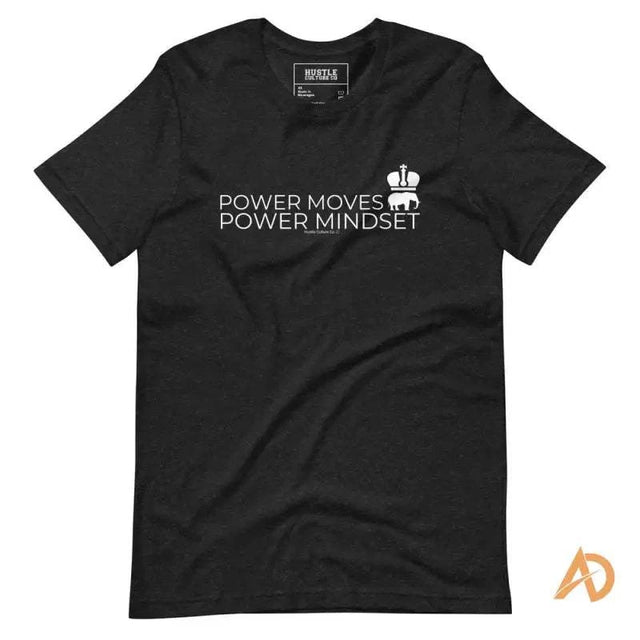 Black Power Mindset Tee by Hustle Culture featuring a white elephant on pre-shrunk fabric