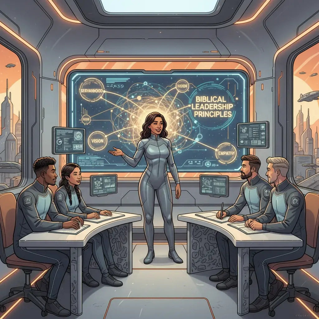 Sleek 20-inch flat-screen monitor for Christian leadership and biblical principles