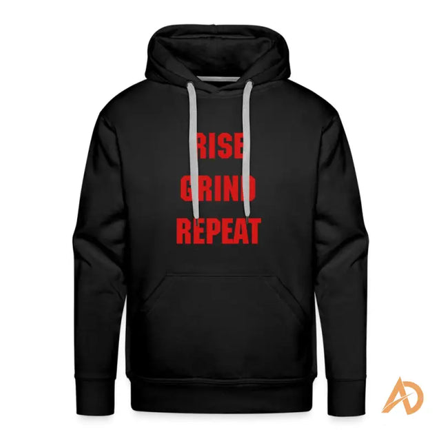 Men’s premium hoodie featuring the Red is Red Repeat design for relentless ambition