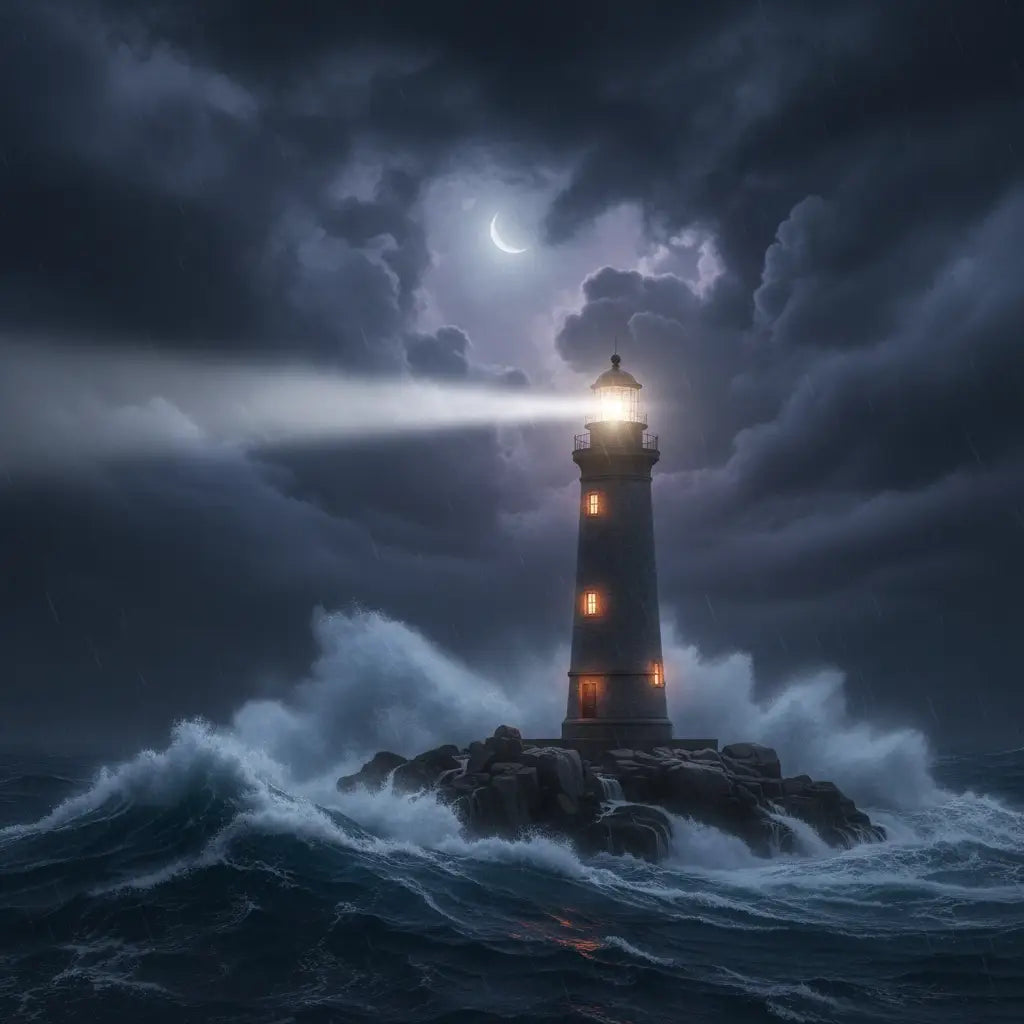 Lighthouse symbolizing leadership effectiveness for faith-based leaders with biblical foundation