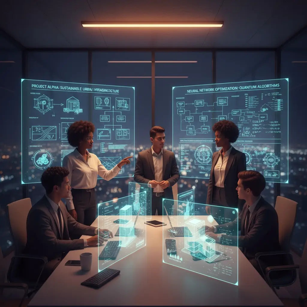 Futuristic holographic display in Christian lifestyle brand article