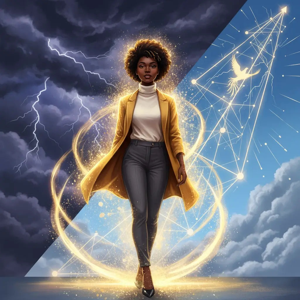 Yellow coat outfit embodying biblical hope and kingdom momentum via Tikvah Creates